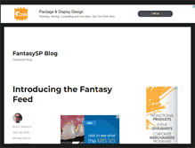 Tablet Screenshot of blog.fantasysp.com